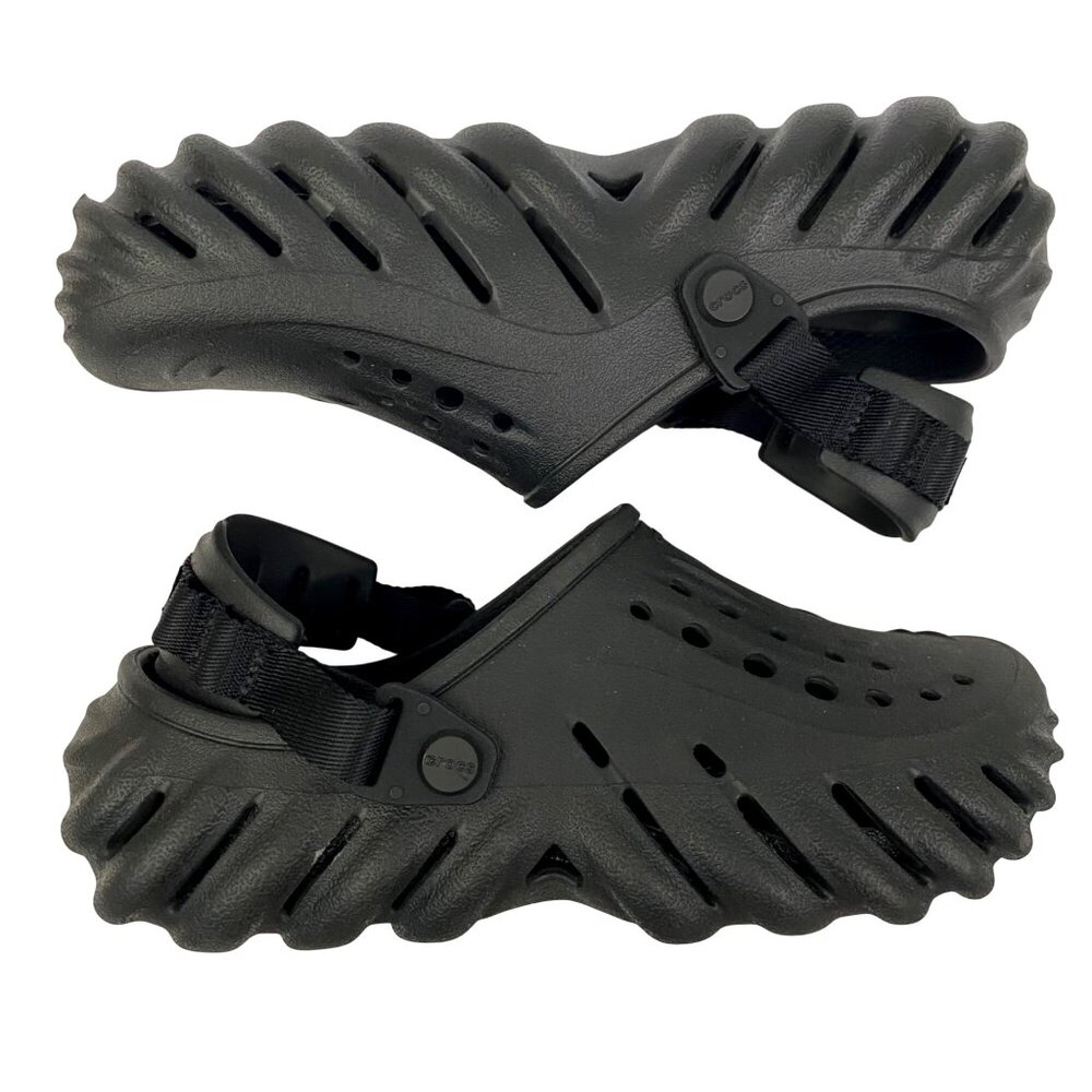 Crocs Echo Slip on Clogs Shoes Chunky Trendy Black 207837 Women’s 7 - Picture 3 of 10